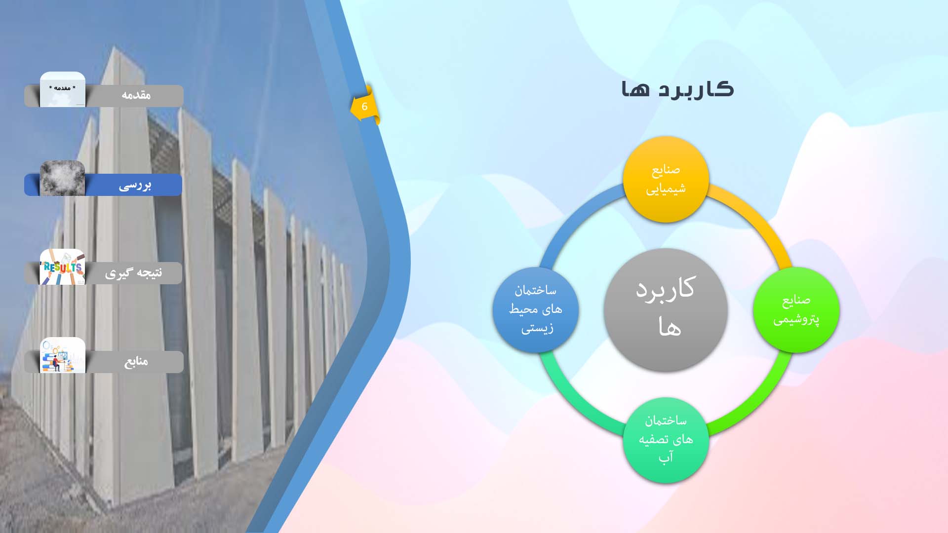 پاورپوینت در مورد بتن های مقاوم در برابر خوردگی شیمیایی